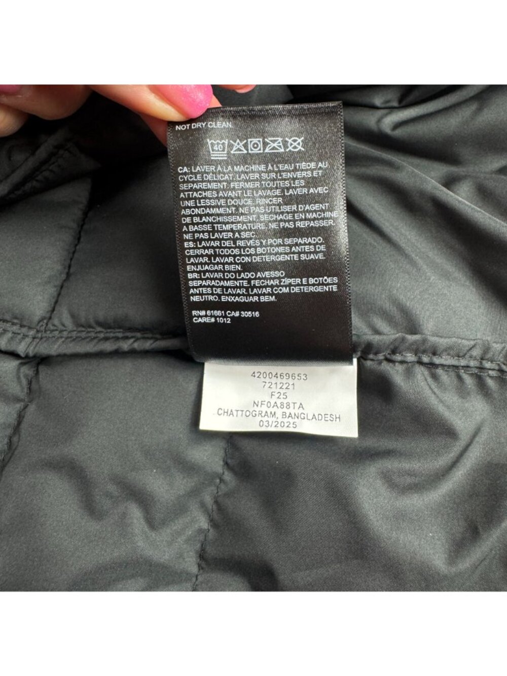 The North Face Aconcagua Parka Womens Medium TNF Black Down Hooded Puffer Jacket - Picture 11 of 14